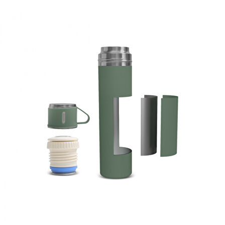 Karaca Thermosteel Earth Çelik Sızdırmaz Termos Haki 680 ml 