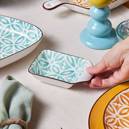 Karaca Jofy Dikdörtgen Çerezlik 13 Cm Yeşil