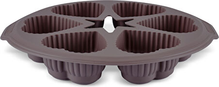 Crick Crack Harmony 6'lı Kalpli Silikon Muffin Kalıbı 28 cm