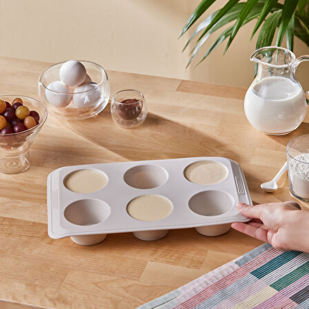 Crick Crack Harmony 6'lı Silikon Muffin Kalıbı 30 Cm
