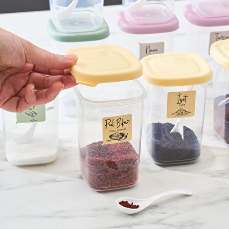 Karaca Forbs 12'li Kaşıklı Etiketli Baharat Takımı 450 ml