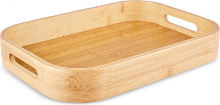 Karaca Nolan 2'li Bambu Tepsi 41x28 & 35x25 cm