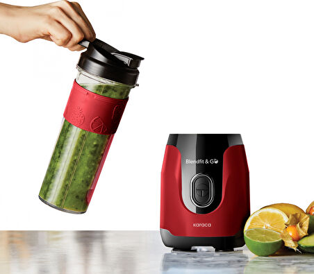 Karaca Blendfit Go Personal Kişisel Smoothie Blender Rudolph Red