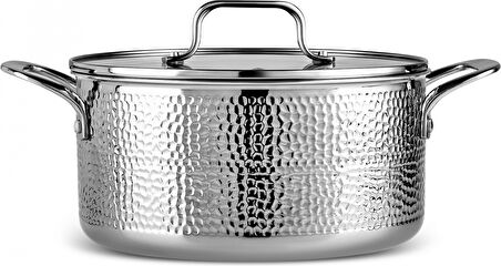 Karaca 3 Ply Powersteel Enzo 8 Parça İndüksiyon Tabanlı Çelik Tencere Seti