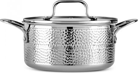 Karaca 3 Ply Powersteel Enzo 8 Parça İndüksiyon Tabanlı Çelik Tencere Seti