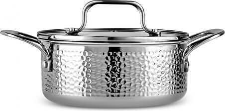 Karaca 3 Ply Powersteel Enzo 8 Parça İndüksiyon Tabanlı Çelik Tencere Seti