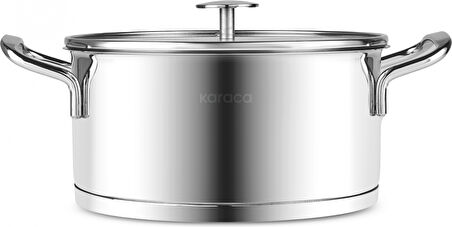 Karaca Vapor New İndüksiyon Tabanlı 6 Parça Midi Çelik Tencere Seti