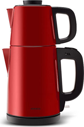 Karaca Tea Break 2 in 1 Çelik Çay Makinesi Rudolph Red