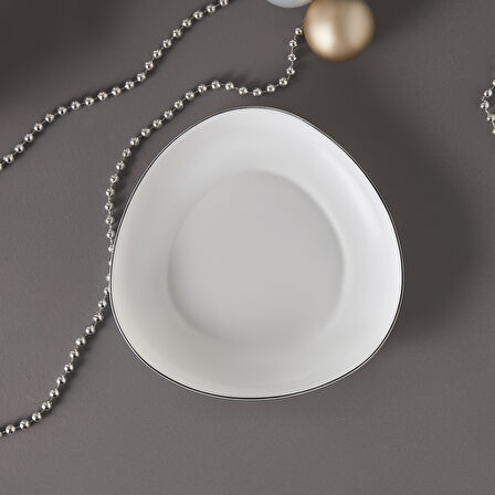 Karaca New Agata Opal Cam Çukur Tabak 20 Cm