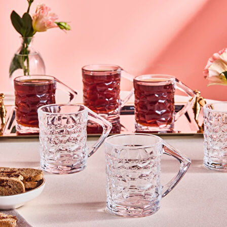 Karaca Defne 6'lı Çay Bardağı Seti 195 ml