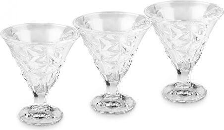 Karaca Pamela 3 Parça Cam Dondurmalık 215 ml