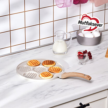Karaca Mutfaksever Biogranit Döküm Waffle Pankek Tava 26 Cm