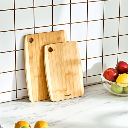 Karaca Delphın Bamboo 2'li Pro Kesme Tahtası 28/33 cm