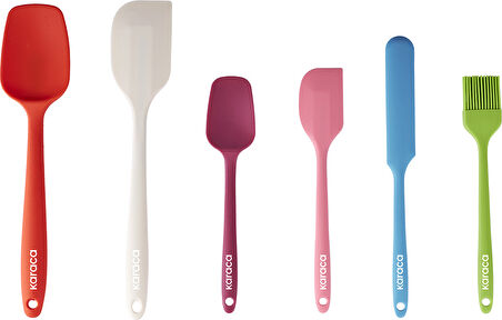 Karaca Lively 6 Parça Silikon Servis Seti Renkli