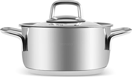 Karaca Pekin Powersteel 316+ 8 Parça İndüksiyon Tabanlı Çelik Tencere Seti