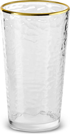 Karaca Akroma Transparent Meşrubat Bardağı 590 Ml Gold