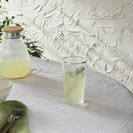 Karaca Akroma Transparent Meşrubat Bardağı 590 ml Platin