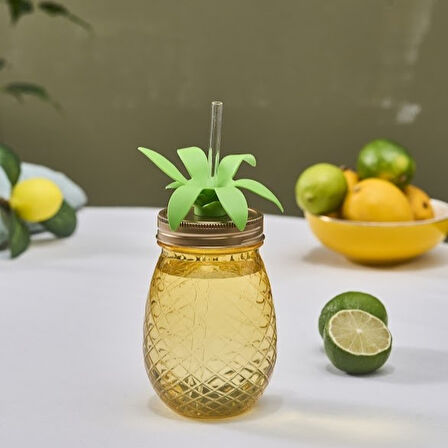 Karaca Ananas Transparent Pipetli Su Şişesi 550 Ml