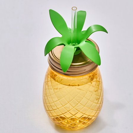 Karaca Ananas Transparent Pipetli Su Şişesi 550 Ml