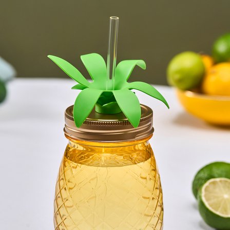 Karaca Ananas Transparent Pipetli Su Şişesi 550 Ml