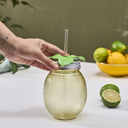 Karaca Limon Transparent Pipetli Su Şişesi 700 Ml