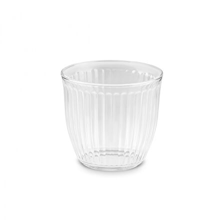 Karaca Gordes 6'lı Cam Su Bardağı 290 ml Antrasit