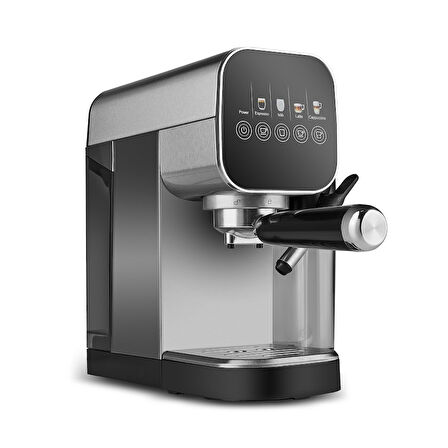 Karaca MyCaffe Barista S20 Entegre Süt Hazneli Otomatik Espresso ve Latte Makinesi Silver 900 ml 1360W