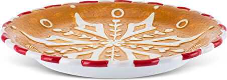 Karaca New Year Yılbaşı Gingerbread Çukur Tabağı 25 Cm
