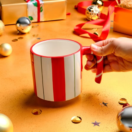 Karaca New Year Yılbaşı Candy Stripe Kupa 720 Ml