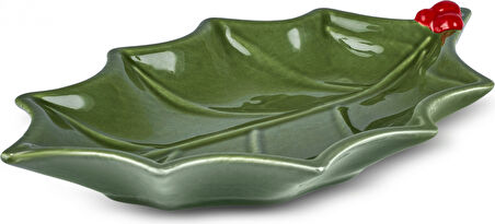 Karaca New Year Yılbaşı Kokina Wide Kayık Tabak 22 Cm