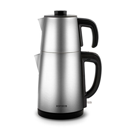 Karaca Gurme Premium Inox Evlilik Paketi Tost, Kahve, Çay Makinesi ve Mutfak Robotu Chrome 