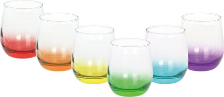 Karaca Colore 6'lı Su Bardağı Seti Renkli