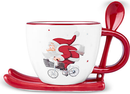 Karaca New Year Yılbaşı Snowboard Çay Fincanı 300 ml