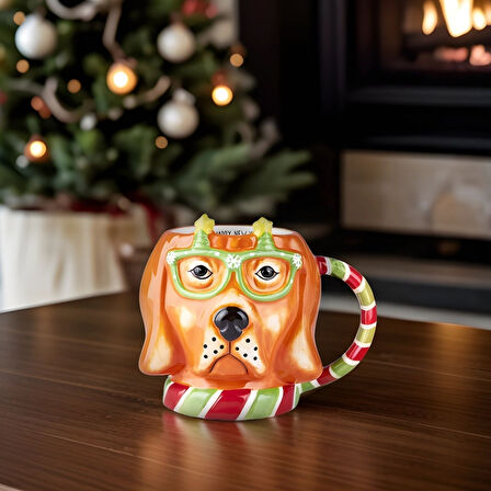 Karaca New Year Yılbaşı Animal Dog Mug 490 ml