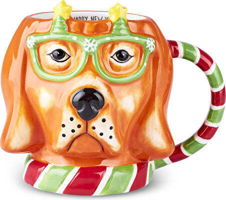 Karaca New Year Yılbaşı Animal Dog Mug 490 ml