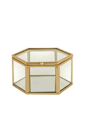 Karaca Home Magic Altıgen Dekoratif Kutu 12x10x6,4 cm