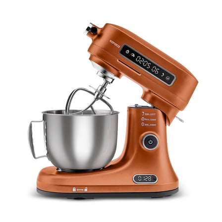 Karaca Pro Artisan Tartılı Dijital Ekran Zaman Ayarlı Döküm Hamur Yoğurma Makinesi  Sunburnt Glow 1600W 5L