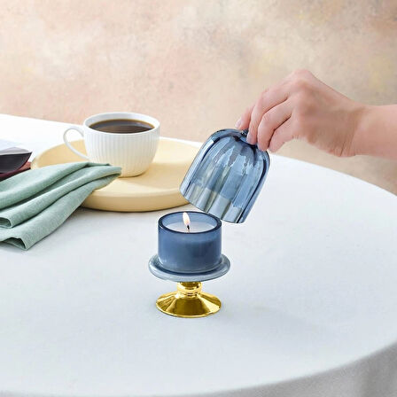 Karaca Noriss Dekoratif Cam Kapaklı Kokulu Mum Ocean