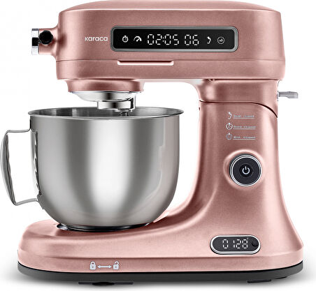 Karaca Pro Artisan Zaman Ayarlı Tartılı Mutfak Şefi Rosegold 1600 W 5 Lt
