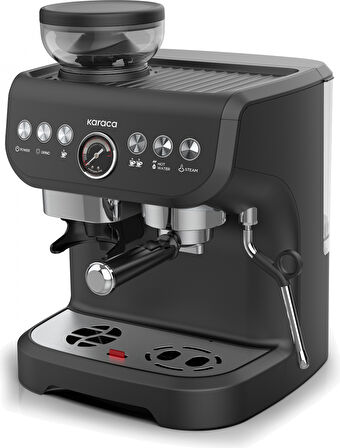 Karaca Coffee Art Barista Öğütücülü Süt Köpürtücülü Espresso Latte Cappuccino Americano Mak. Black