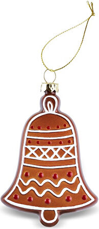 Karaca New Year Yılbaşı Çan Ağaç Süsü 7,1x2,2x11 cm
