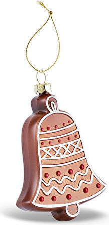Karaca New Year Yılbaşı Çan Ağaç Süsü 7,1x2,2x11 cm