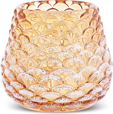Karaca Pinecone New Year Yılbaşı Mumluk Amber 7,5x7,5x6,7 cm