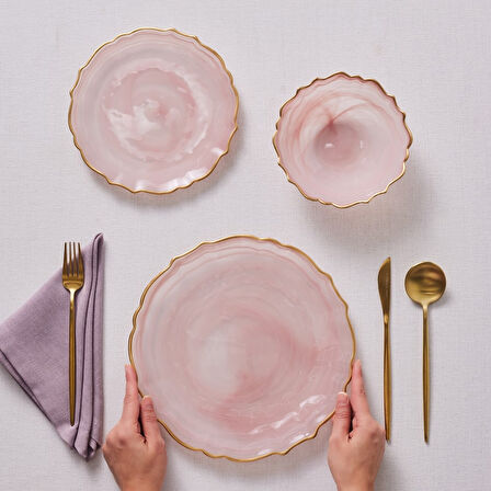 Karaca Icequeen 18 Parça 6 Kişilik Yemek Takımı