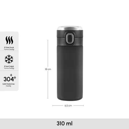 Karaca Darker Dijital Çelik Sızdırmaz Termos 310 ml