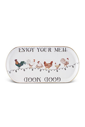 Farmland Enjoy Kayık Tabak 22 cm