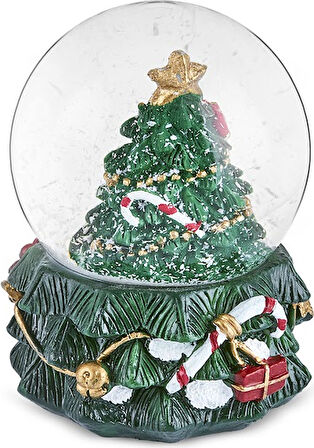 Karaca New Year Yılbaşı Tree Kar Küresi 4,5 cm