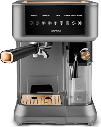Karaca MyCaffe Barista S10 Entegre Süt Hazneli Otomatik Espresso Latte ve Cappuccino Mak. Copper