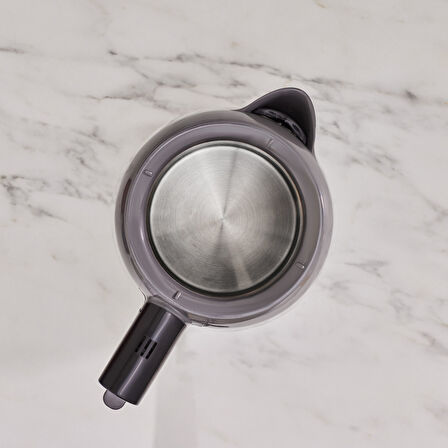 Karaca Mega Tea 1501 Cam Çay Makinesi Space Gray 1500 W