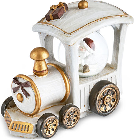 Karaca New Year Yılbaşı Locomotive Kar Küresi 11x6 Cm